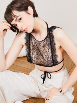 Crop-top HARUKA dentelle