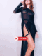 Robe fendue en mesh LA FENTE