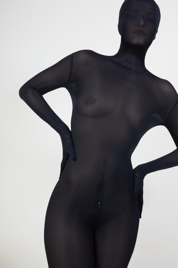 Catsuit intégrale LE PREMIER JOUR en zentai semi-opaque