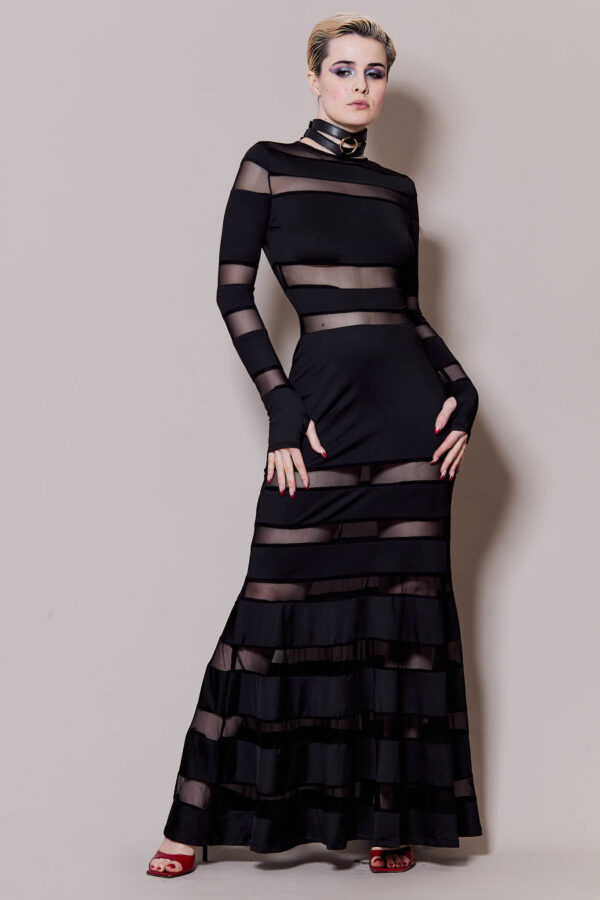 Robe noire ajourée DOLCE VITA