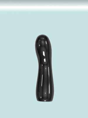 Dildo RAVEN Onyx Black Glass Vibrator x NIGHTFALL