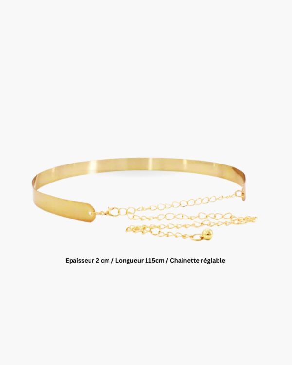 Ceinture dorée EMMANUELLE en métal