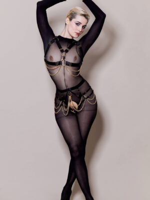 Catsuit ouverte L'ILLUSIONISTE en lycra