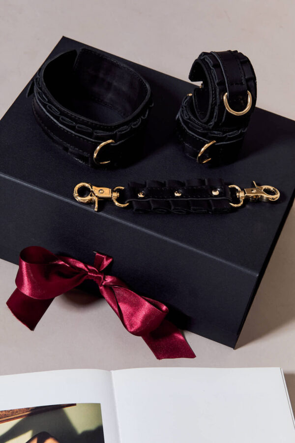 Menotte en cuir ROISSY D-Ring x Maison Dressage