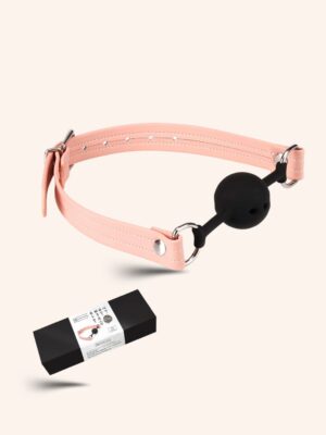 Explorez l’art de la soumission avec notre gag-ball en cuir vegan