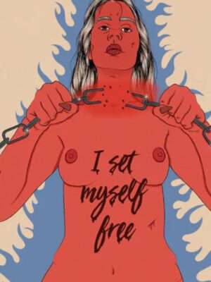 Affiche I Set Myself Free! L'univers de Troty est à la fois pop, politique et poétique, pensé pour faire rayonner la puissance féminine sur vos murs. Affiches féministes Troty à découvrir!