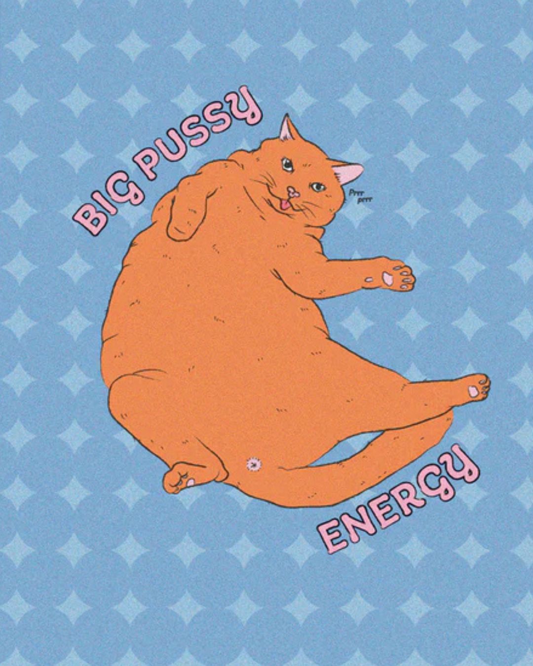 Affiche Big Pussy energie! L'univers de Troty est à la fois pop, politique et poétique, pensé pour faire rayonner la puissance féminine sur vos murs. Affiches féministes Troty à découvrir!