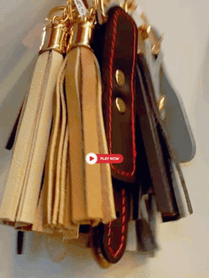Porte-clés BDSM mini cuir – Accessoire kinky chic